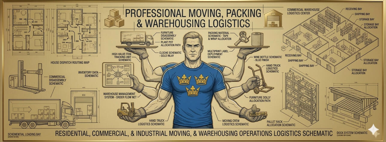We offer packing, moving and storage services.